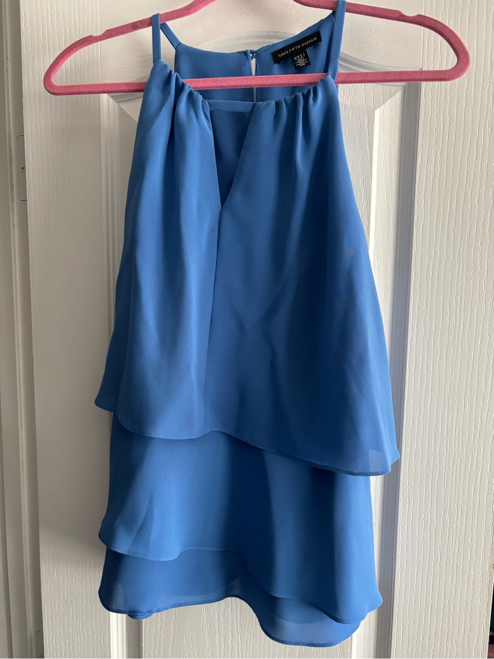 Saks Fifth Avenue Blue Layered Top